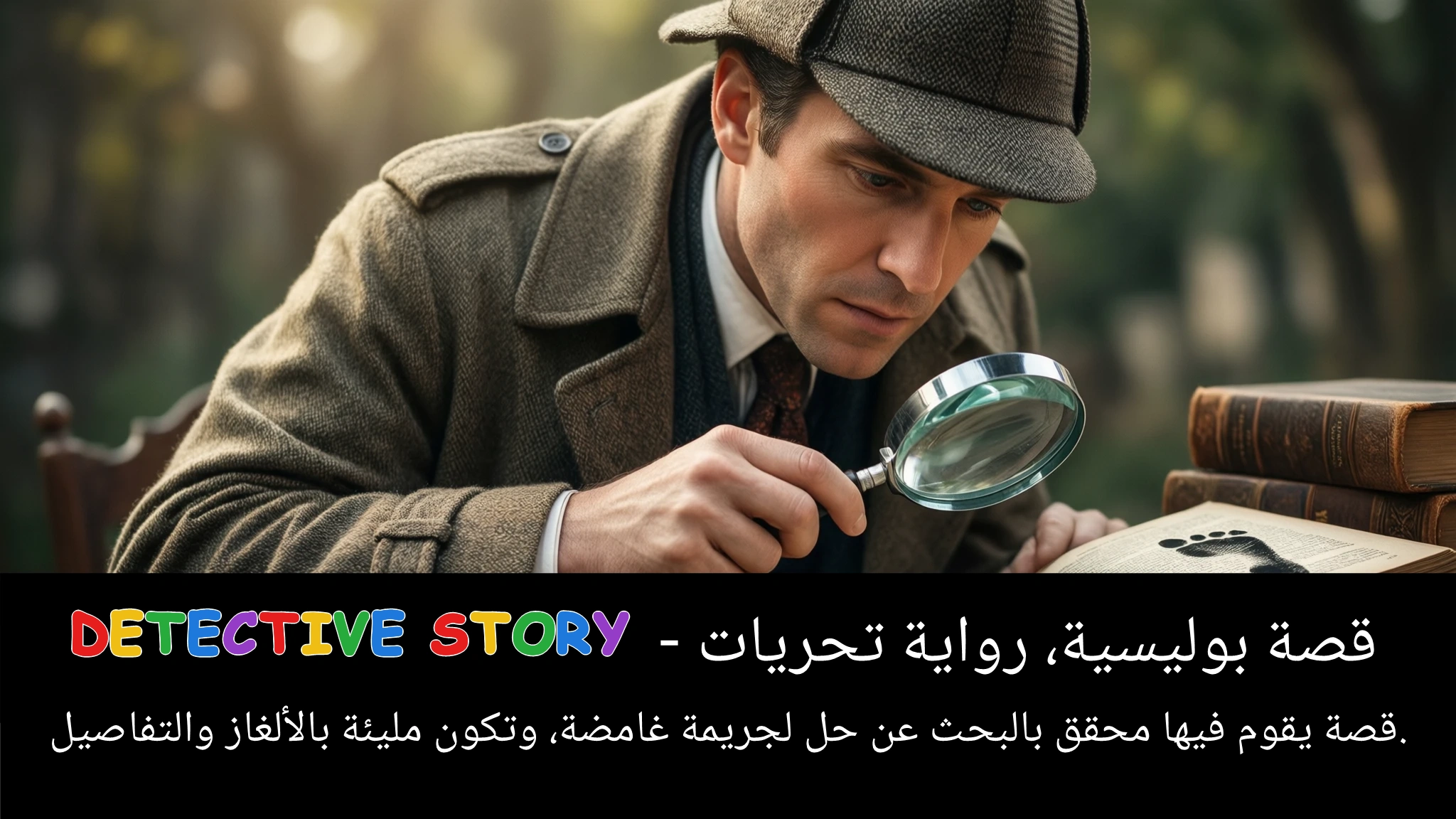 Arabic Illustration for detective story